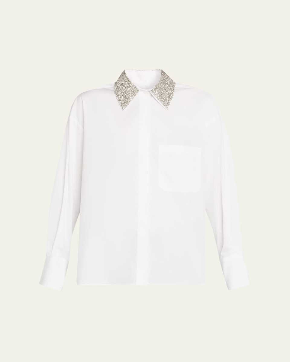 E. B. Shirt with Crystal Collar